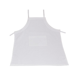 MAISON CONCEPTS Polycotton Apron With Pocket (White)