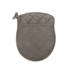 MAISON CONCEPTS Quilted Pot Holder With Pocket (Gray) - Set Of 4