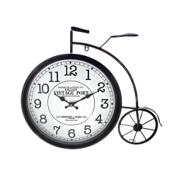 MAISON CONCEPTS Metal Bicycle Clock In Black
