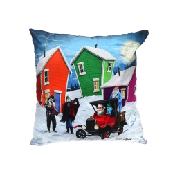 MAISON CONCEPTS Velvet Cushion (Santa's Helpers) (18 X 18) - Set Of 2