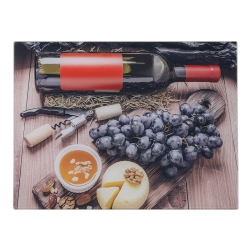 MAISON CONCEPTS Printed Glass Cutting Board (Wine Date) - Set Of 2