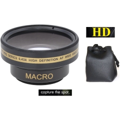 XIT PHOTO Pro Hi Def 0.43X Wide Angle Lens for Sony HDr-Cx100 HDr-Xr100 HDr-Xr200