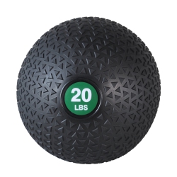 PRISP Weighted Medicine Slam Ball - Fitness Ball With Easy Grip Textured Surface, 20 Lb