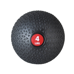 PRISP Weighted Medicine Slam Ball - Fitness Ball With Easy Grip Textured Surface, 4 Lb