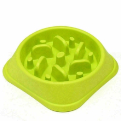 New Pet Dog Slow Food Healthy Anti Slip Gulp Feeder Interactive Dish Bowl Large