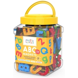 MAGIC SCHOLARS Abc Magnets, 130 Pieces, Magnetic Letters And Numbers Gift Set