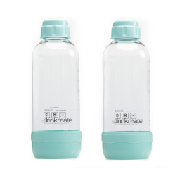 DRINKMATE 0.5L Carbonating Bottles - Arctic Blue, 2 Pack