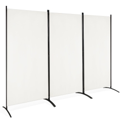 COSTWAY 3-Panel Room Divider Folding Privacy Partition Screen for Office Room