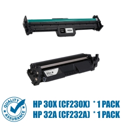 PRINTER PRO Compatible Replacement for HP 30X (Cf230X)/ 32A(Cf232A) High Yield Toner Cartridge \w Drum Unit - HP Printer M203Dn M203Dw M227D