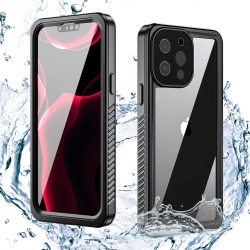 HLD Waterproof Case for Iphone 13 Pro Max, Dingxin Shockproof Dirt-Proof Snow-Proof Cover Full-Body Protective Built-In Screen P