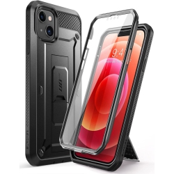 HLD Supcase Unicorn Beetle Pro Series Case for Iphone 13 Mini (2021 Release) 5.4 Inch, Built-In Screen Protector Full-Body Rugged Holster Case (Black)