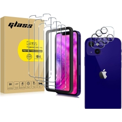 HLD 3+3 Pack Lk 3Pack Screen Protector Compatible for Iphone 13 6.1-Inch With 3Pack Camera Lens Protector, Anti-Scratch Easy-In