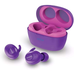 PHILIPS Tat3215 Bluetooth 5.1 Wireless In-Ear Earbuds, Tws Stereo Headphones, Ipx4, Up to 24Hrs Of Playtime \w Power Bank Charging Case - Charges