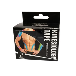 TUROXO Kinesiology Tape 2" X 16' (Two Precut Rolls) for Sports And Therapy, Reduces Inflammation, Suppresses Pain, Stimulates Muscles - In Black