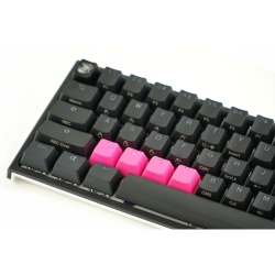 TAI-HAO Rubber Gaming Keycaps Zxcv - Neon In Pink
