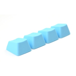 TAI-HAO Rubber Gaming Keycaps Blank - Neon In Blue