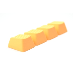 TAI-HAO Rubber Gaming Keycaps Blank- Neon In Orange