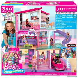 BARBIE - Dreamhouse Dollhouse With Pool, Slide And Elevator In Multicolor