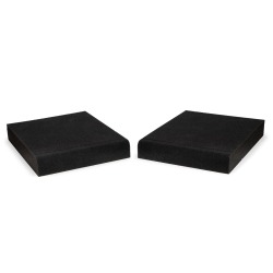 FLUANCE High Density Acoustic Foam Isolation Pads for Bookshelf Speakers And Studio Monitors, 10" X 7.5" - Pair (Sp05)