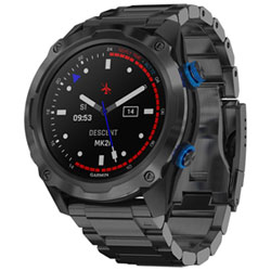 Montre Intelligente Bluetooth De 52 Mm Descent Mk2I Dive De Garmin Pour La Plongée - Gris Carbone Titane
