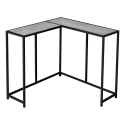 MONARCH CANADA Accent Table Console Entryway Narrow Corner Bedroom Metal In Grey