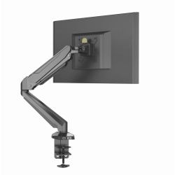 SHOPPINGALL Fully Adjustable Single Gas Spring Monitor Mount Stand \w Swing Arm for 15"-27" Monitor Features USB Port And Audio Port - Sa-Gm212U