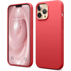 ELAGO Compatible \w Iphone 13 Pro Max Case, Liquid Silicone, Full Body Screen Camera Protective Cover, Shockproof, Slim Case, Anti-Scratch Soft