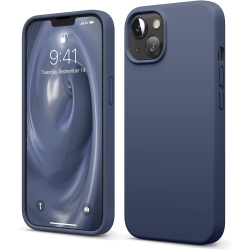 ELAGO Compatible \w Iphone 13 Case, Liquid Silicone Case, Full Body Screen Camera Protective Cover, Shockproof, Slim Case, Anti-Scratch Soft