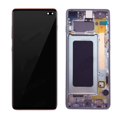 ESOURCE PARTS Replacement Lcd Display Touch Screen Digitizer Assembly With Frame for Samsung Galaxy S10 Plus Sm-G975W - In Pink