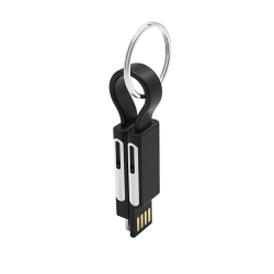 BOLTS LAB 6-In-1 Keyring Cable Keychain for Apple Iphone/USB/USB-C/micro USB (1 Portable Keyring Cable to Charge All Of Your Devices)