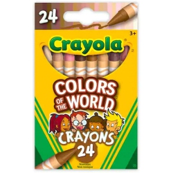 CRAYOLA Colors Of The World Skin Tone Crayons, 24 Count