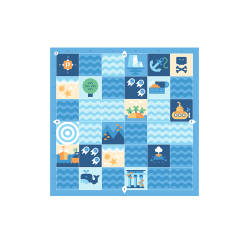 CUBETTO Educational Ocean Adventure Pack | Educational Toy for Kids, Programming Toy for Kids | Educational Fun Toy | Above 3 Years Toy In Blue