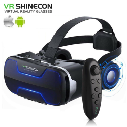 ISTAR 3D Vr Virtual Reality Box Glasses Movie Headset With Remote for Smartphones In Blue