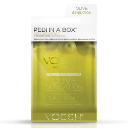 VOESH Pedi In A Box Deluxe 4 Step Set - Olive Sensation