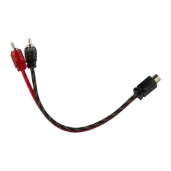 DS18 Rca-1F2M Ultra Flex Y Connector 1 Female to 2 Male