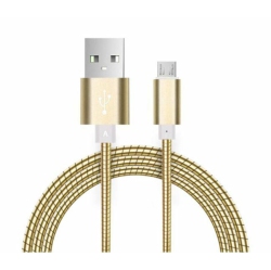 Micro USB Stainless Steel Metal Charging Cable for Samsung S5 S6 S7 LG G4 PS4