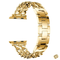 for Apple Watch Stainless Steel Dual Loop iWatch Link Band Strap 38 40 42 44 mm in Multicolor