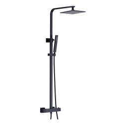 AKUAPLUS ® Irene 2 Shower Column With Hand Shower - Matte In Black