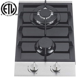 RAMBLEWOOD GREEN Ramblewood 2 Burner Gas Cooktop(Lpg/propane Gas), Gc2-48P, Etl Safety Certified