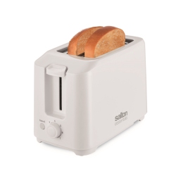 SALTON ESSENTIALS - Compact Toaster, 2 Slice Capacity In White