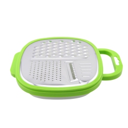 ISTAR 3 In 1 Stainless Steel Multicolour Blades Vegetables And Fruits Grater Slicer Peeler Kitchen Tool With Container Box