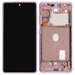 ESOURCE PARTS Refurbished (Excellent) - Oled Display Touch Screen Digitizer Assembly + Frame for Samsung Galaxy S20 Fe 5G (Sm-G781W)-Cloud Lavender