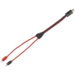 DS18 R1F2M (1) Female to (2) Male Ultra Flex Y Adapter Rca Cable