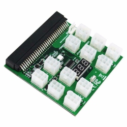 12 X 6Pin Power Supply Adapter HP Server GPU 12V Breakout Board Converter