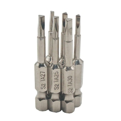 6pcs Magnetic Triangle Screwdriver Bits S2 Steel 1/4 inch Hex Shank Bit Set