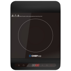DRINKPOD Cheftop Portable Single Burner Induction Cooktop Digital Ceramic Single Burner Electric Cooktop 1300 Watt, Touch Sensor Control, Multiple