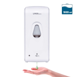 LIVINGBASICS Wall Mount Automatic Soap Dispenser, 900Ml Capacity With Infrared Motion Sensor Soap Dispenser
