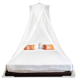 MEKKAPRO Extra-Large King Mosquito Bed Net, Made for King Queen And Twin, Two Openings Netting | Bed Canopy Curtains Mosquito Netting In White
