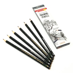 ISTAR Professional Drawing Sketch Pencils Set, 6 Pieces Drawing Pencils, Hb, 2B, 4B, 6B, 8B, 10B Graphite Pencils, Ideal for Drawing Art, Sketching