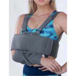 ISTAR Arm Sling Injury Shoulder Immobilizer Adjustable Medical Sling for Broken Fractured Bones, Breathing Thin Cuff Support Brace During Sleep For